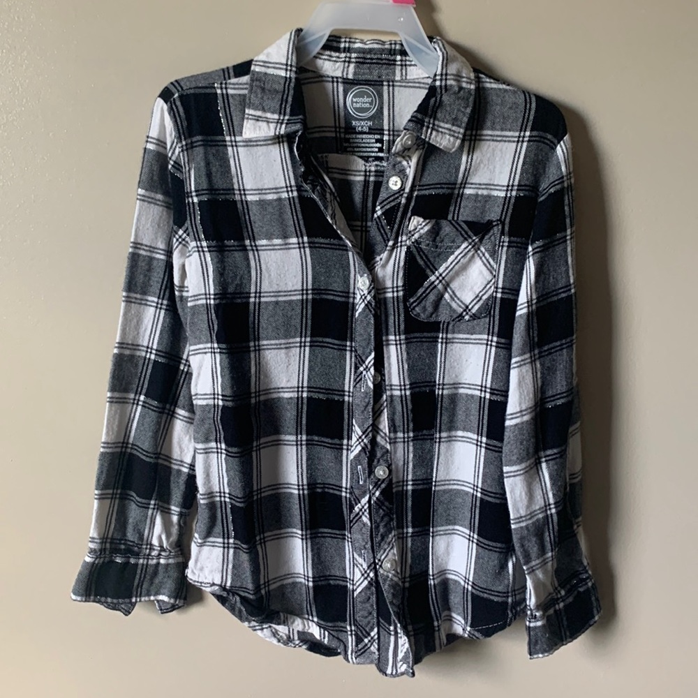 Girls Buffalo Plaid Flannel